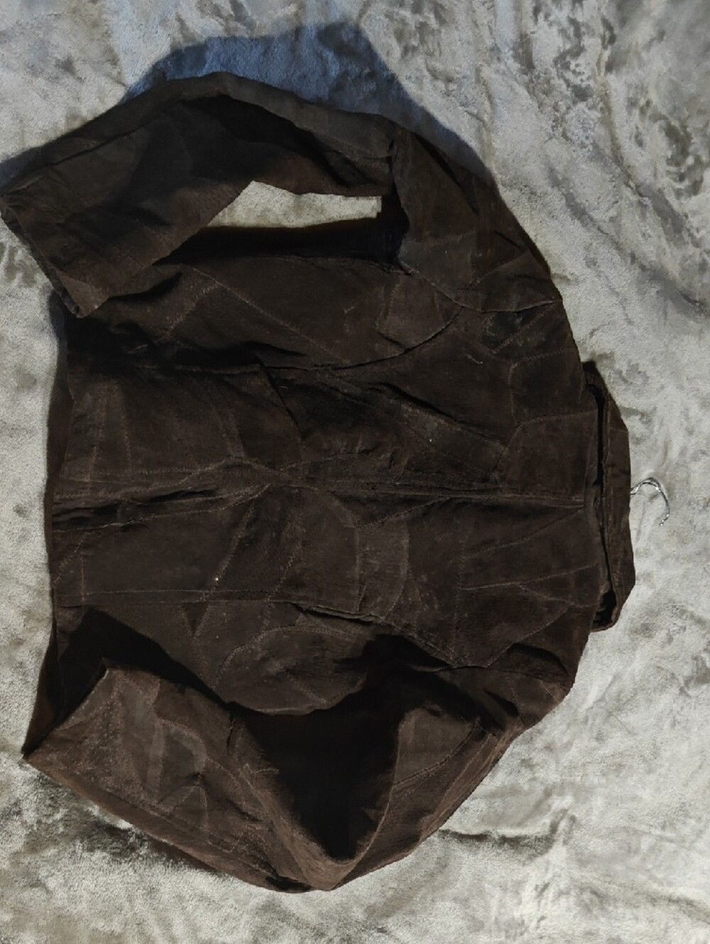 Leatherock Women's Dark Brown Suede Zip Jacket - Picture 3 of 3